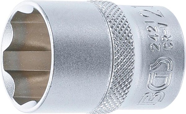 BGS Steckschlüssel-Einsatz Super Lock | Antrieb Innenvierkant 12,5 mm (1/2") | SW 21 mm