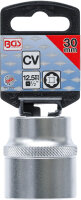 BGS Steckschlüssel-Einsatz Super Lock | Antrieb Innenvierkant 12,5 mm (1/2") | SW 30 mm