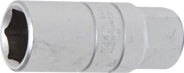 BGS Zündkerzen-Einsatz Sechskant | Antrieb Innenvierkant 10 mm (3/8") | SW 18 mm