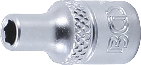 BGS Steckschlüssel-Einsatz Sechskant | Antrieb Innenvierkant 6,3 mm (1/4") | SW 4 mm