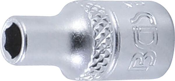 BGS Steckschlüssel-Einsatz Sechskant | Antrieb Innenvierkant 6,3 mm (1/4") | SW 4,5 mm