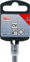 BGS Steckschlüssel-Einsatz Sechskant | Antrieb Innenvierkant 6,3 mm (1/4") | SW 5 mm