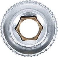 BGS Steckschlüssel-Einsatz Sechskant | Antrieb Innenvierkant 6,3 mm (1/4") | SW 5 mm