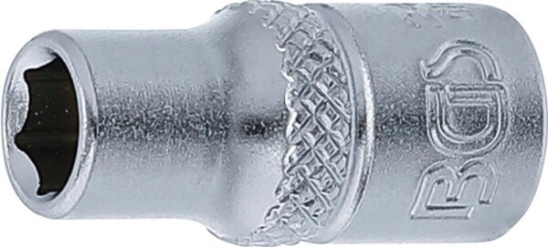 BGS Steckschlüssel-Einsatz Sechskant | Antrieb Innenvierkant 6,3 mm (1/4") | SW 6 mm