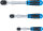 BGS Umschaltknarren-Satz | ausziehbar | Abtrieb Außenvierkant 6,3 mm (1/4") - 10 mm (3/8") - 12,5 mm (1/2") | 3-tlg.