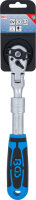 BGS Umschaltknarre, ausziehbar, abwinkelbar | Abtrieb Außenvierkant 10 mm (3/8") | 260 - 365 mm
