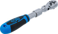 BGS Umschaltknarre, ausziehbar, abwinkelbar | Abtrieb Außenvierkant 10 mm (3/8") | 260 - 365 mm