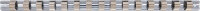 BGS Aufsteckschiene mit 15 Clips | 12,5 mm (1/2")