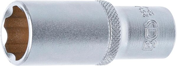 BGS Steckschlüssel-Einsatz Super Lock, tief | Antrieb Innenvierkant 10 mm (3/8") | SW 17 mm