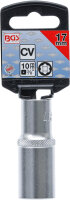 BGS Steckschlüssel-Einsatz Super Lock, tief | Antrieb Innenvierkant 10 mm (3/8") | SW 17 mm