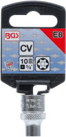 BGS Steckschlüssel-Einsatz E-Profil | Antrieb Innenvierkant 10 mm (3/8") | SW E8