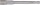BGS Steckschlüssel-Einsatz Sechskant, extra lang | für Bohrmaschinen | Antrieb Außensechskant 6,3 mm (1/4") | SW 7 mm