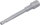 BGS Steckschlüssel-Einsatz Sechskant, extra lang | für Bohrmaschinen | Antrieb Außensechskant 6,3 mm (1/4") | SW 10 mm