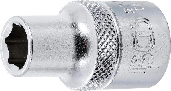 BGS Steckschlüssel-Einsatz Sechskant | Antrieb Innenvierkant 12,5 mm (1/2") | SW 3/8"