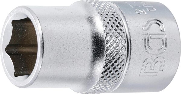 BGS Steckschlüssel-Einsatz Sechskant | Antrieb Innenvierkant 12,5 mm (1/2") | SW 1/2"