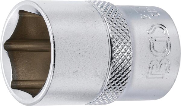BGS Steckschlüssel-Einsatz Sechskant | Antrieb Innenvierkant 12,5 mm (1/2") | SW 3/4"