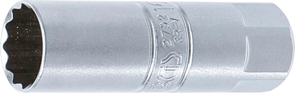BGS Zündkerzen-Einsatz Zwölfkant | Antrieb Innenvierkant 10 mm (3/8") | SW 16 mm