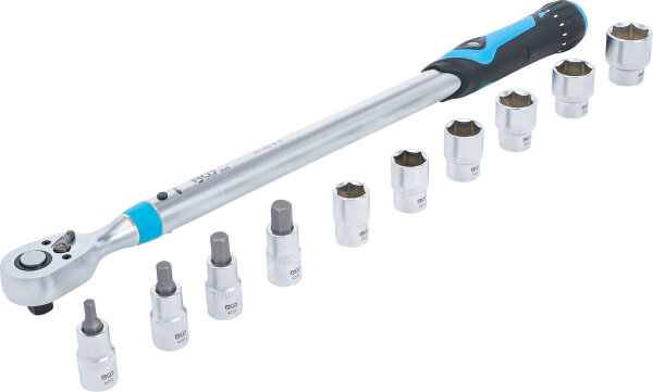 BGS Drehmomentschlüssel-Satz | Abtrieb Innenvierkant 12,5 mm (1/2") | 40 - 200 Nm | 11-tlg.
