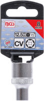 BGS Steckschlüssel-Einsatz Sechskant | Antrieb Innenvierkant 12,5 mm (1/2") | SW 8 mm
