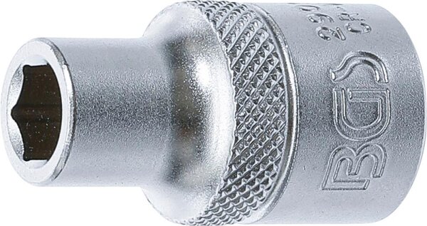 BGS Steckschlüssel-Einsatz Sechskant | Antrieb Innenvierkant 12,5 mm (1/2") | SW 9 mm