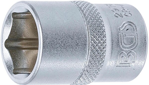 BGS Steckschlüssel-Einsatz Sechskant | Antrieb Innenvierkant 12,5 mm (1/2") | SW 18 mm
