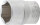 BGS Steckschlüssel-Einsatz Sechskant | Antrieb Innenvierkant 12,5 mm (1/2") | SW 21 mm