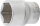 BGS Steckschlüssel-Einsatz Sechskant | Antrieb Innenvierkant 12,5 mm (1/2") | SW 22 mm