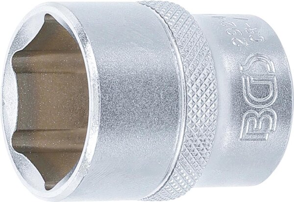BGS Steckschlüssel-Einsatz Sechskant | Antrieb Innenvierkant 12,5 mm (1/2") | SW 24 mm