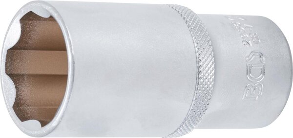 BGS Steckschlüssel-Einsatz Super Lock, tief | Antrieb Innenvierkant 12,5 mm (1/2") | SW 28 mm