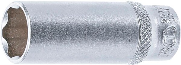 BGS Steckschlüssel-Einsatz Super Lock, tief | Antrieb Innenvierkant 6,3 mm (1/4") | SW 13 mm