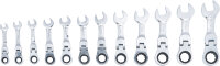 BGS Diy Ratschenring-Maulschlüssel-Satz | extra kurz | SW 8 - 19 mm | 12-tlg.