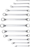 BGS Doppel-Ringschlüssel-Satz | tief gekröpft | SW 6 - 32 mm | 12-tlg.