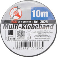 BGS Diy Multi-Klebeband | schwarz | 19 mm x 10 m