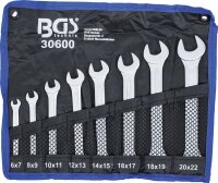 BGS Doppel-Maulschlüssel-Satz | SW 6 - 22 mm | 8-tlg.