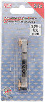 BGS Gewindeschablone | 24 Blatt | metrisch 0,25 - 6,00 mm