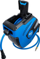 BGS Druckluftschlauch mit Aufroller | automatisch | 12 m + 2 m