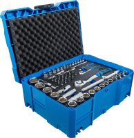 BGS Steckschlüssel- und Hammer-, Zangen-, Schraubendreher-Satz | 6,3 mm (1/4") / 12,5 mm (1/2") | BGS systainer® | 77-tlg.