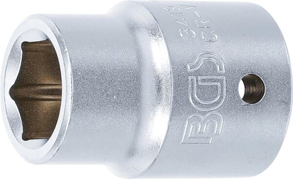 BGS Steckschlüssel-Einsatz Sechskant | Antrieb Innenvierkant 20 mm (3/4") | SW 19 mm