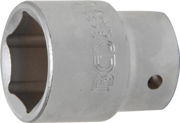 BGS Steckschlüssel-Einsatz Sechskant | Antrieb Innenvierkant 20 mm (3/4") | SW 33 mm