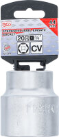BGS Steckschlüssel-Einsatz Sechskant | Antrieb Innenvierkant 20 mm (3/4") | SW 44 mm