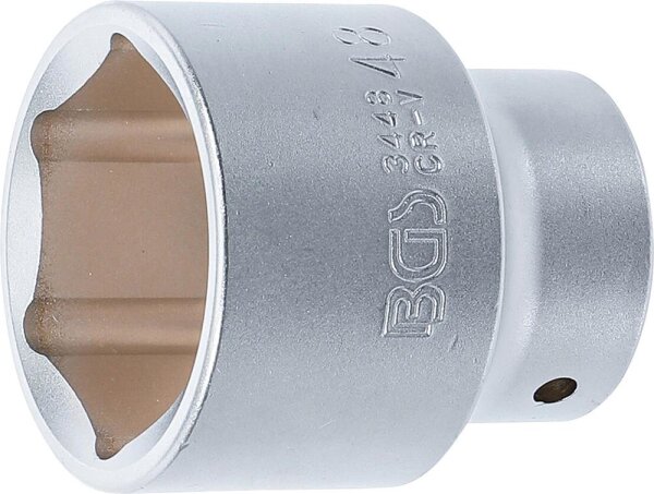 BGS Steckschlüssel-Einsatz Sechskant | Antrieb Innenvierkant 20 mm (3/4") | SW 48 mm