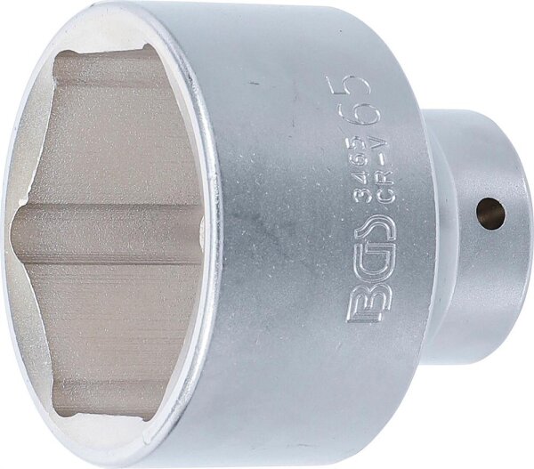 BGS Steckschlüssel-Einsatz Sechskant | Antrieb Innenvierkant 20 mm (3/4") | SW 65 mm