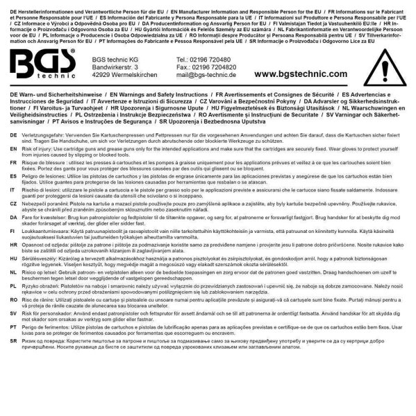 BGS Skelett-Kartuschenpresse | schwere Ausführung