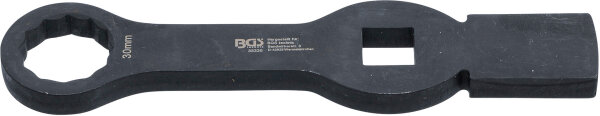BGS Schlag-Ringschlüssel | Zwölfkant | mit 2 Schlagflächen | SW 30 mm
