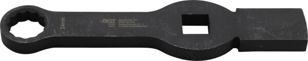 BGS Schlag-Ringschlüssel | Zwölfkant | mit 2 Schlagflächen | SW 24 mm