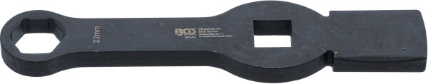 BGS Schlag-Ringschlüssel | Sechskant | mit 2 Schlagflächen | SW 22 mm