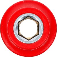 BGS VDE-Steckschlüssel-Einsatz Sechskant | Antrieb Innenvierkant 10 mm (3/8") | SW 8 mm