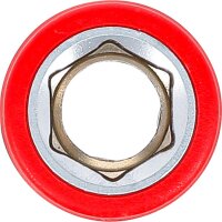 BGS VDE-Steckschlüssel-Einsatz Sechskant | Antrieb Innenvierkant 10 mm (3/8") | SW 12 mm