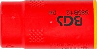 BGS VDE-Steckschlüssel-Einsatz Sechskant | Antrieb Innenvierkant 10 mm (3/8") | SW 12 mm