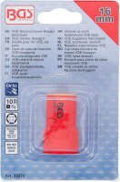 BGS VDE-Steckschlüssel-Einsatz Sechskant | Antrieb Innenvierkant 10 mm (3/8") | SW 16 mm